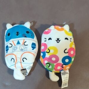 Cat Vs Pickles Loopy And Astro Cat CVP 4" Bean Bag Plush Cepia